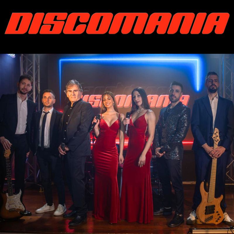 discomania band sul palco